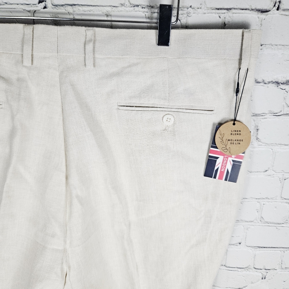 SOUL OF LONDON | linen blend dress pants 42R